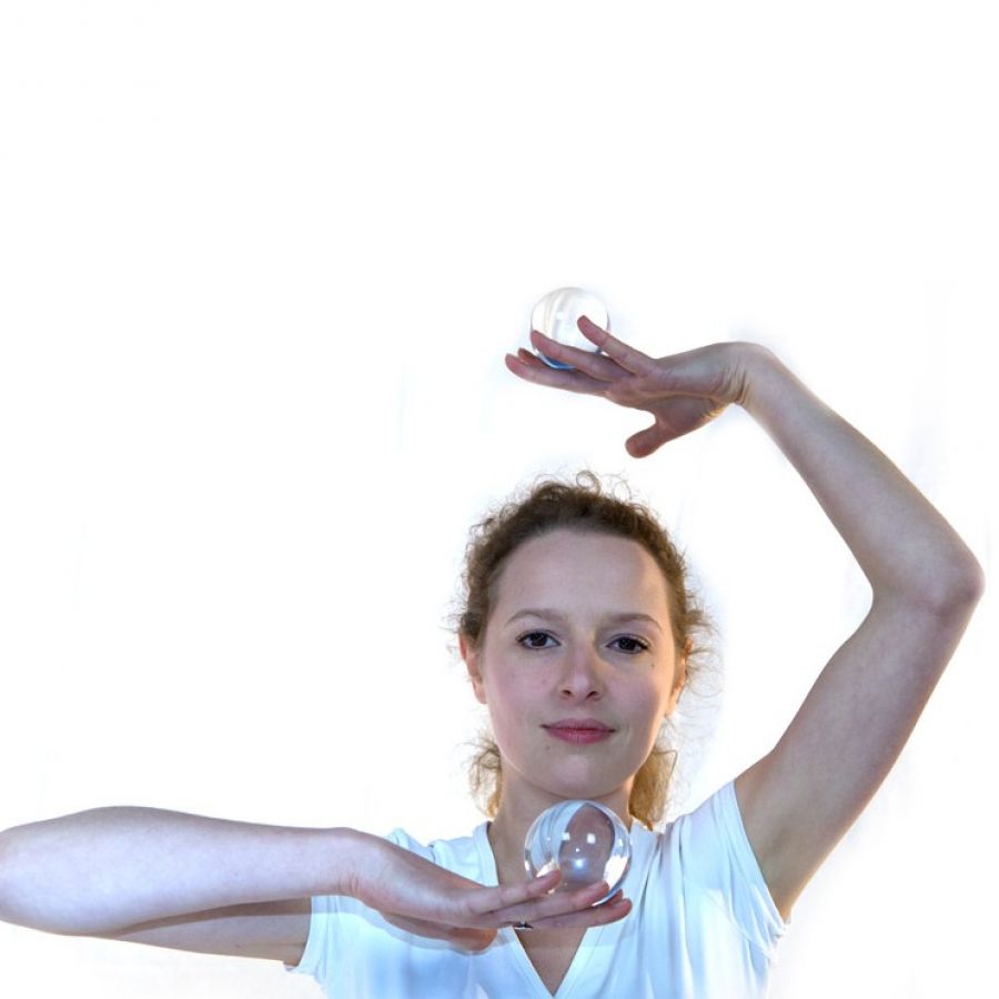 Balles de contact acryliques transparentes 75mm à 90mm